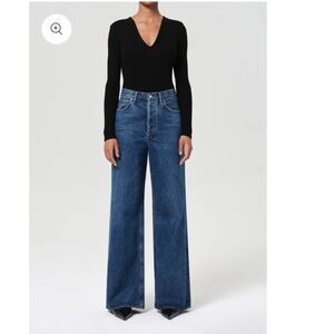 Agolde Dame High Rise Wide Leg Jeans